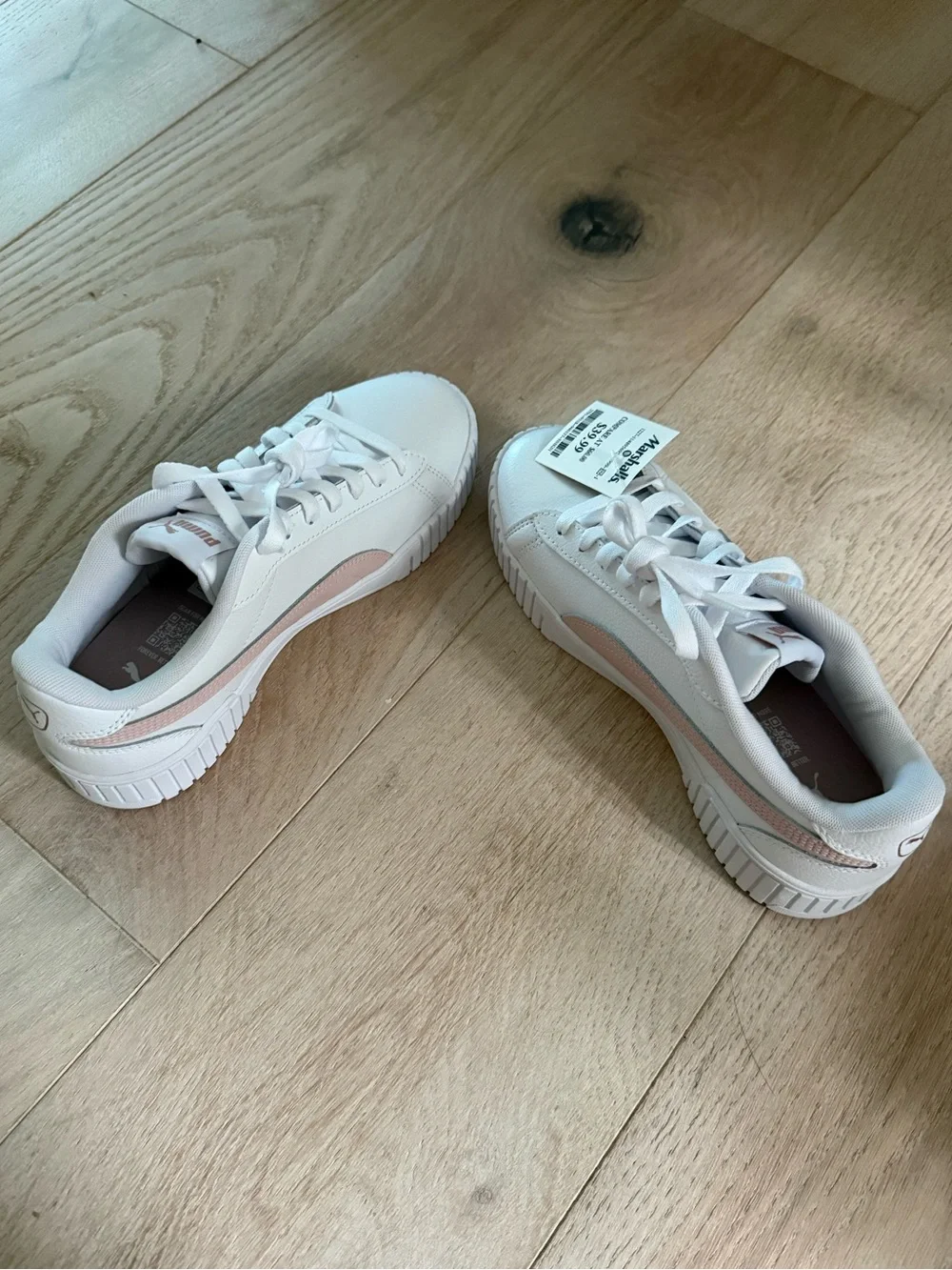 NWT PUMA Court Lally White Rose Quartz Sneakers Women’s 8.5